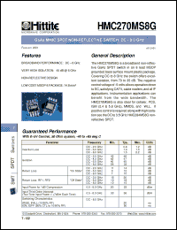 Click here to download HMC270MS8 Datasheet