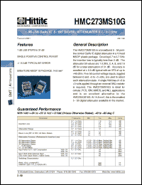 Click here to download HMC273MS10 Datasheet