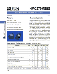 Click here to download HMC279MS8G Datasheet