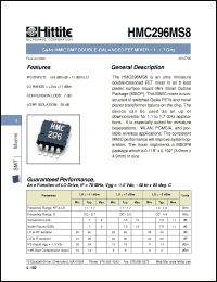 Click here to download HMC296MS8 Datasheet