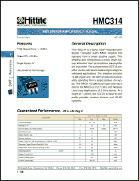 Click here to download HMC314 Datasheet