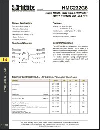 Click here to download HMC232G8 Datasheet