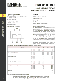 Click here to download HMC311ST89 Datasheet