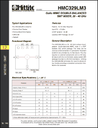Click here to download HMC329LM3 Datasheet
