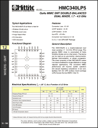 Click here to download HMC340LP5 Datasheet