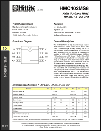 Click here to download HMC402MS8 Datasheet