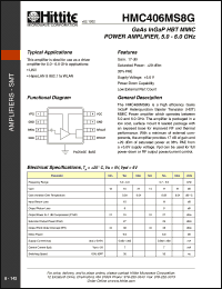 Click here to download HMC406MS8G Datasheet