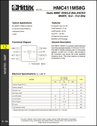 Click here to download HMC411MS8G Datasheet