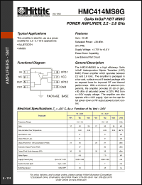 Click here to download HMC414MS8 Datasheet