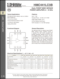 Click here to download HMC441LC3 Datasheet