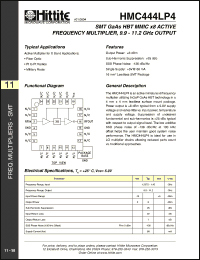 Click here to download HMC444LP4 Datasheet