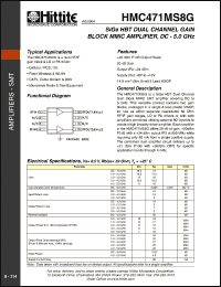 Click here to download HMC471MS8G Datasheet