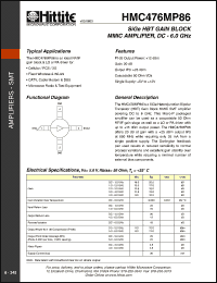 Click here to download HMC476MP86 Datasheet