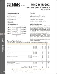 Click here to download HMC484MS8 Datasheet