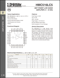Click here to download HMC516LC5 Datasheet