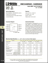Click here to download HMC546MS8GE Datasheet