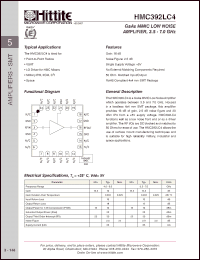 Click here to download HMC392LC4 Datasheet