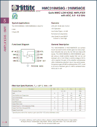 Click here to download HMC318MS8G_07 Datasheet