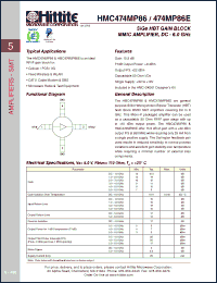 Click here to download HMC474MP86E Datasheet