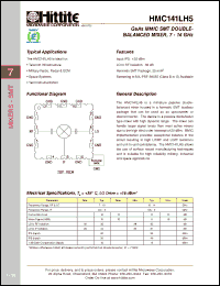 Click here to download HMC141LH5 Datasheet