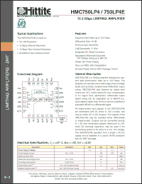 Click here to download HMC750LP4 Datasheet