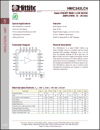 Click here to download HMC342LC4 Datasheet