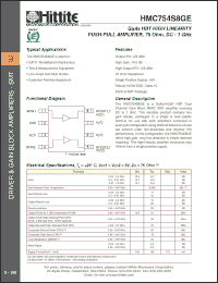 Click here to download HMC754S8GE Datasheet