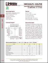 Click here to download HMC552LP4E Datasheet