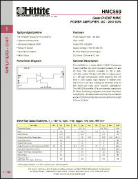 Click here to download HMC559 Datasheet