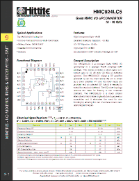 Click here to download HMC924LC5 Datasheet