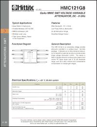 Click here to download HMC121G8_01 Datasheet