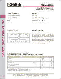 Click here to download HMC-AUH256 Datasheet