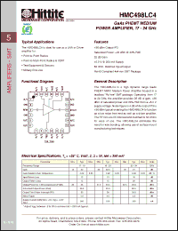 Click here to download HMC498LC4 Datasheet
