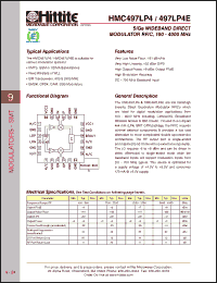 Click here to download HMC497LP4E Datasheet