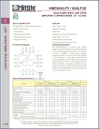 Click here to download HMC604LP3 Datasheet