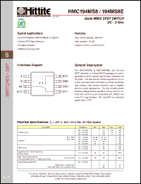 Click here to download 194MS8E Datasheet