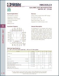 Click here to download HMC253LC4 Datasheet
