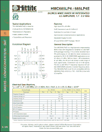 Click here to download HMC685LP4 Datasheet