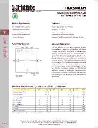 Click here to download HMC560LM3 Datasheet