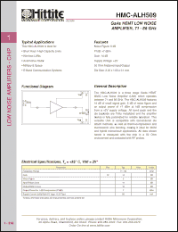 Click here to download HMC-ALH509 Datasheet