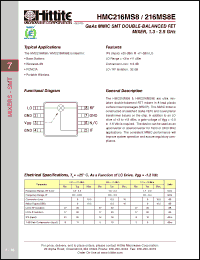 Click here to download HMC216MS8_06 Datasheet