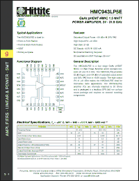 Click here to download HMC943LP5E Datasheet