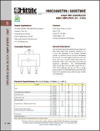 Click here to download HMC589ST89 Datasheet