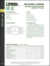 Click here to download HMC287MS8_05 Datasheet