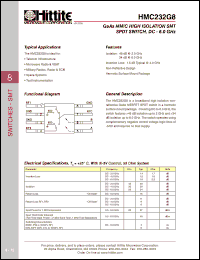 Click here to download HMC232G8_06 Datasheet