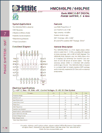 Click here to download HMC649LP6E Datasheet