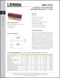 Click here to download HMC-C037 Datasheet