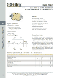 Click here to download HMC-C032 Datasheet