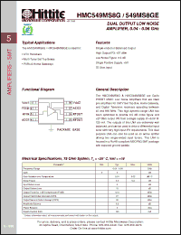 Click here to download HMC549MS8GE Datasheet