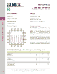 Click here to download HMC644LC5 Datasheet